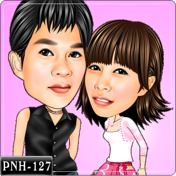 情侶人像Q版漫畫PNH-127